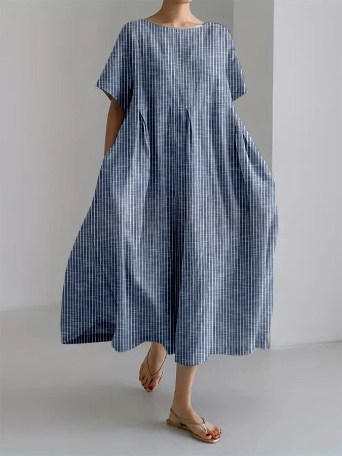 ELEANOR – RETRO STRIBET LØS KJOLE