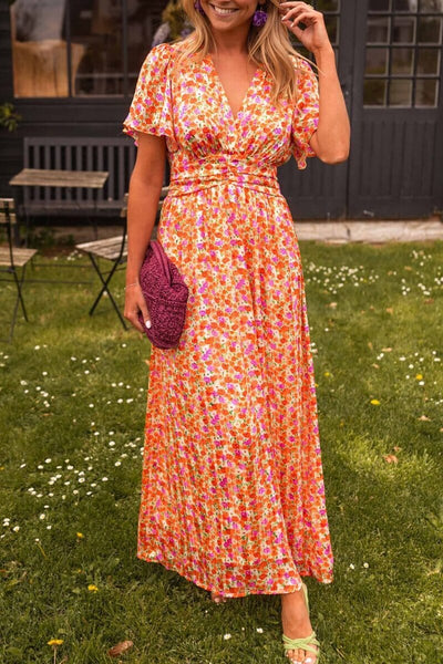 Sandra™ | Elegant Maxi-kjole med V-udskæring